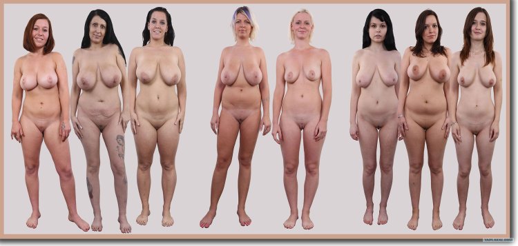 Naked full women in full height
