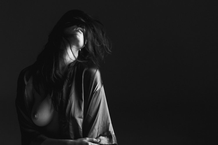 Lauren Louise Laying on Bed