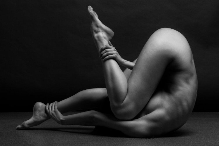 Naked women in full height