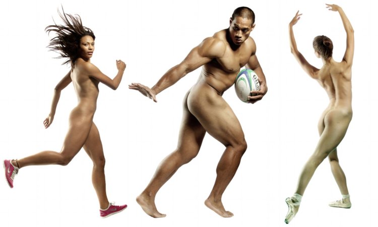 Naked Olympic athletes