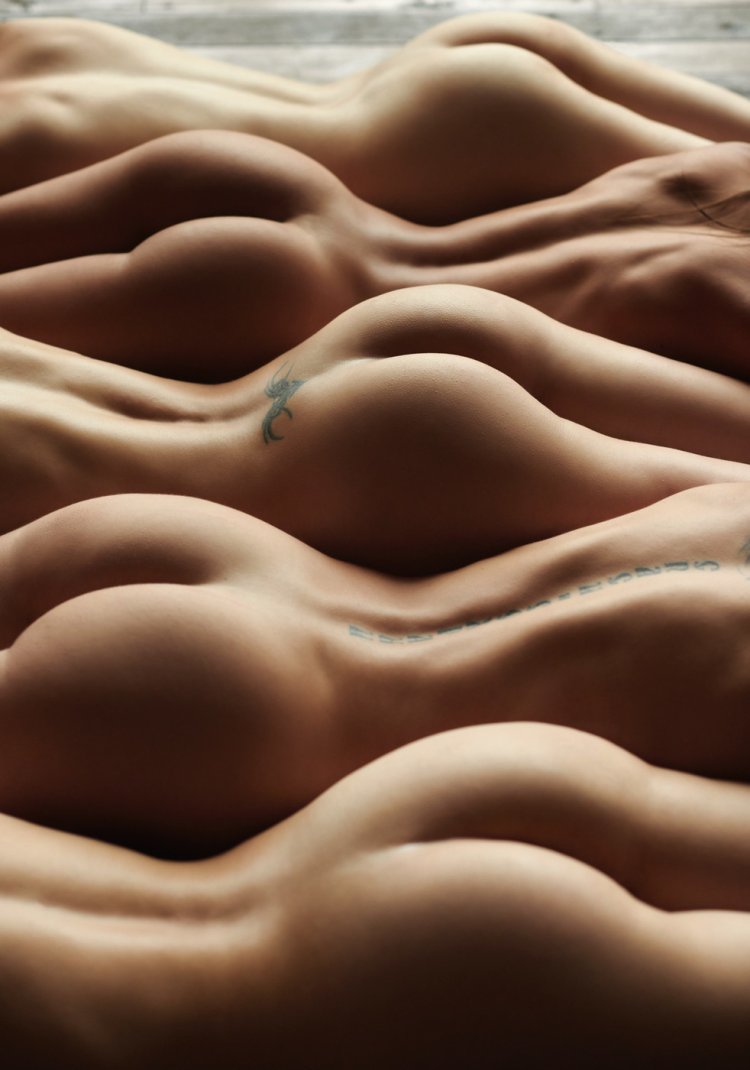 Beautiful naked female body