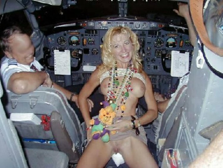 Hard fucking on an airplane