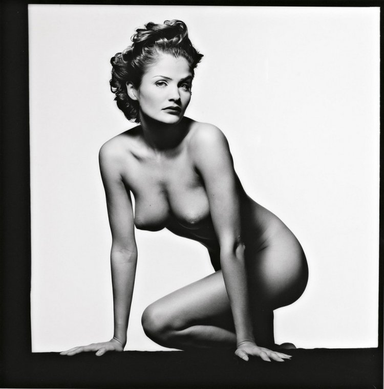 Eva Herkigova in his youth nude