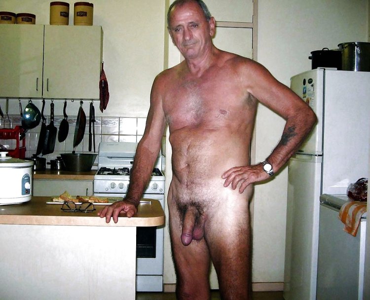 Elderly man with sexy, porn