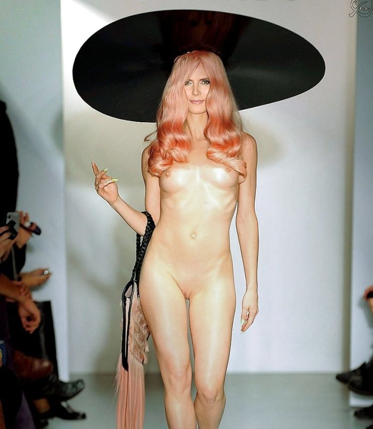 Naked fashion models at shows