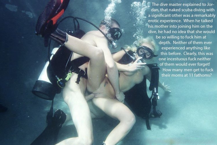 Fuck underwater in scuba dummy