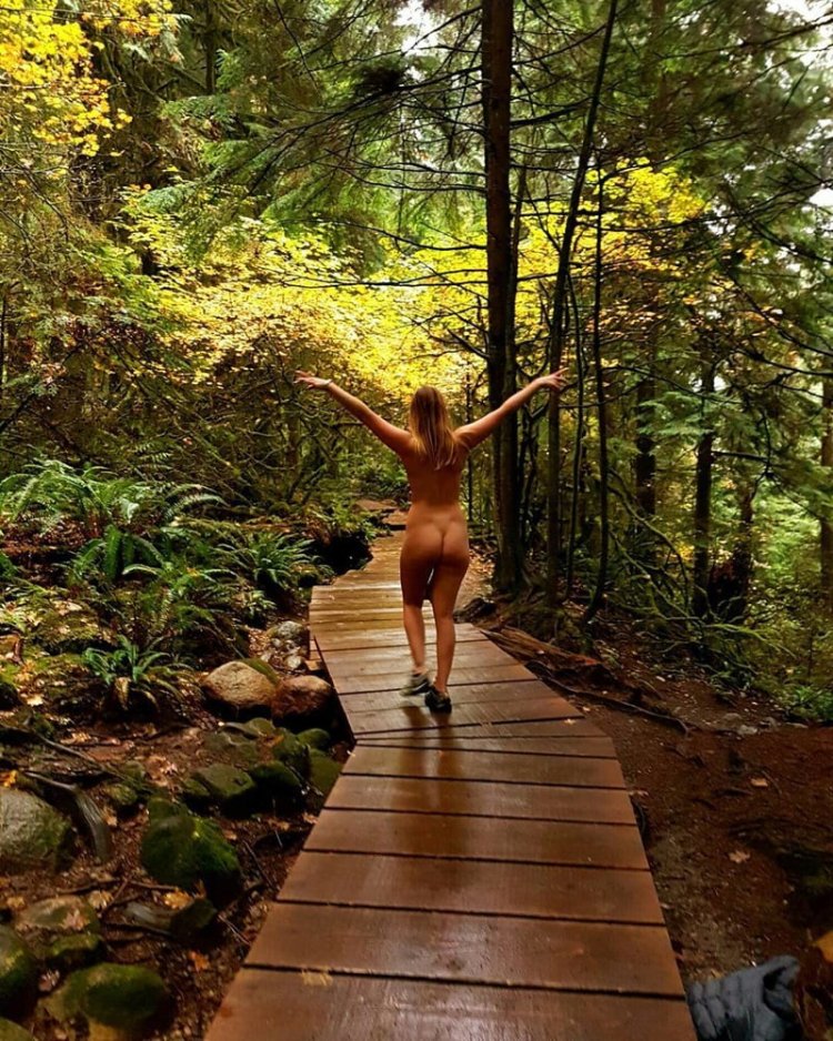 Naked on the streets of Barcelona