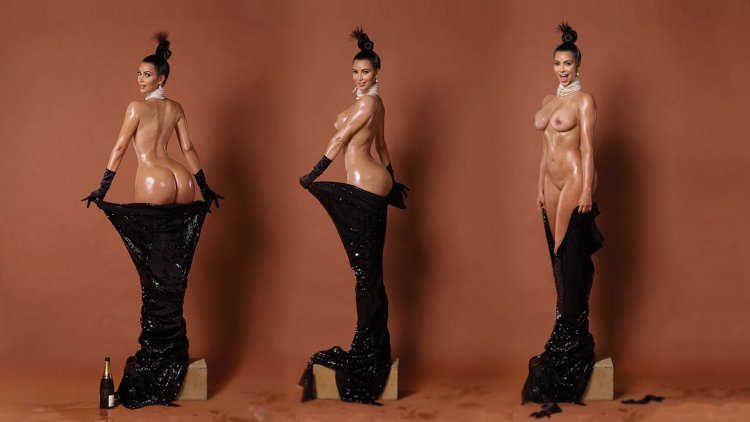 Kim Kardashian drain naked
