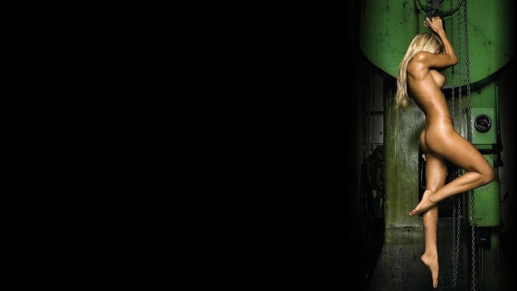 Naked women in the rain