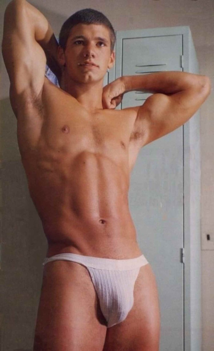 Beautiful boys without swimming trunks