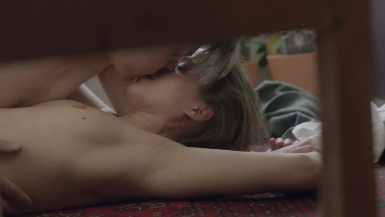 Naked blonde Christina