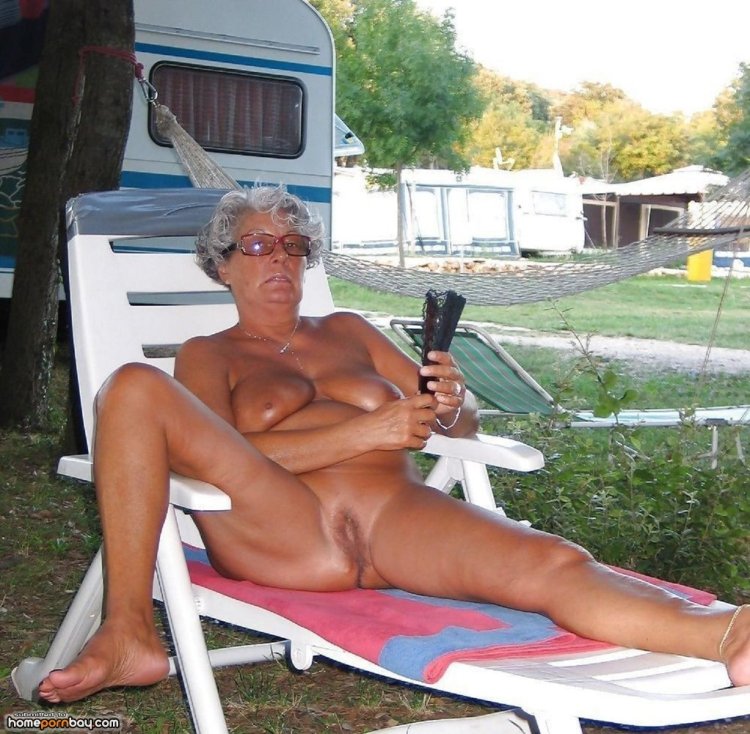 Naked elderly nudists