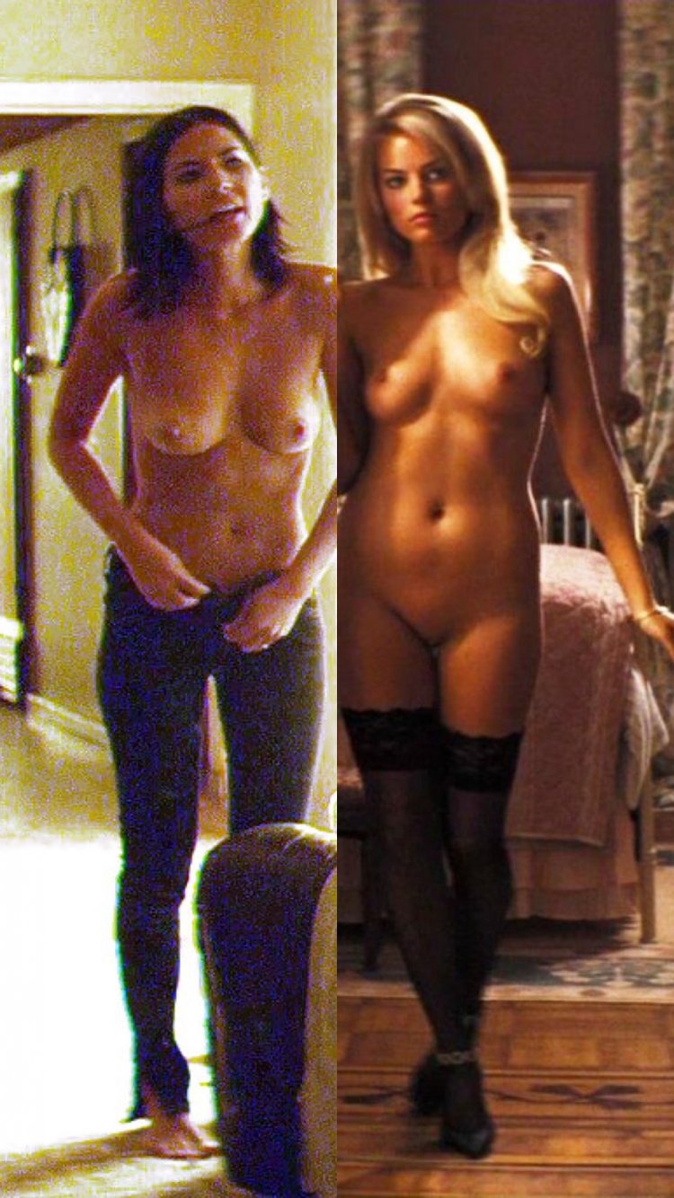 Naked actress Margot Robbie