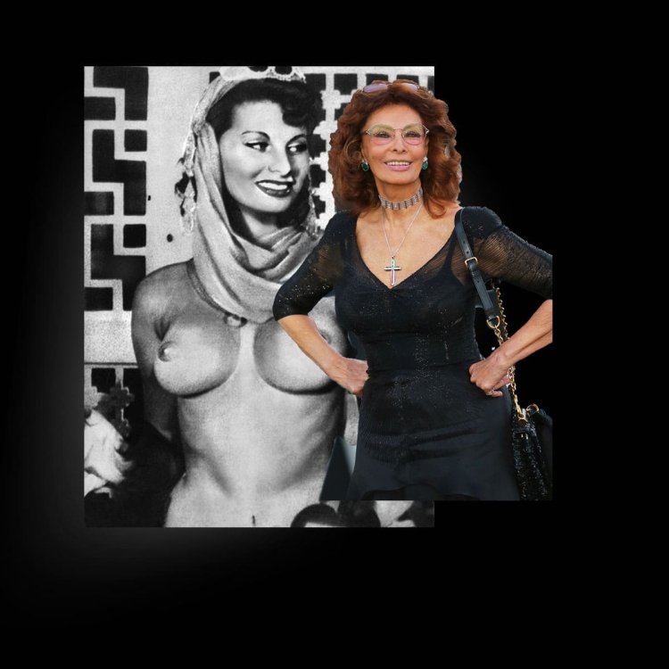 Софи Лорен голая грудь