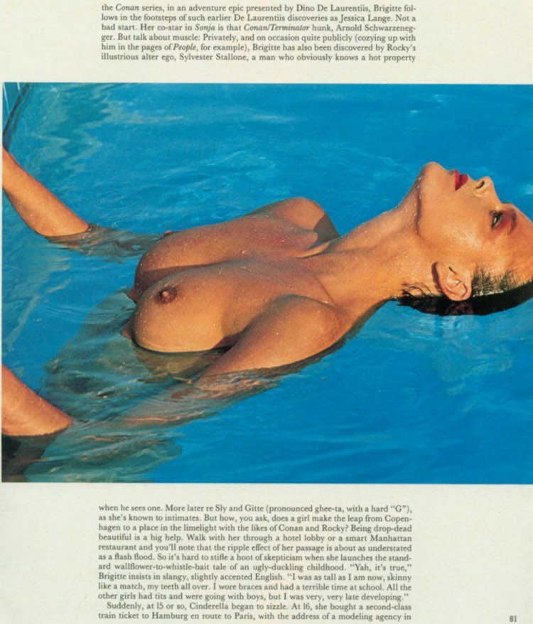 Bridget Nielsen in your youth nude