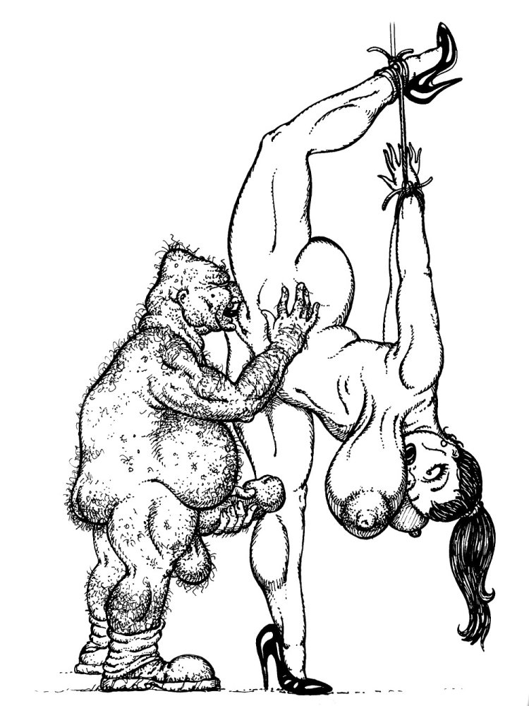 Pornographic drawings with a pencil