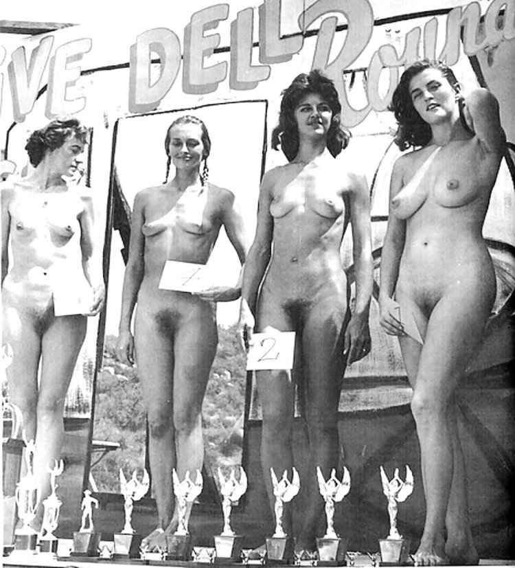 Beauty contest of naked women