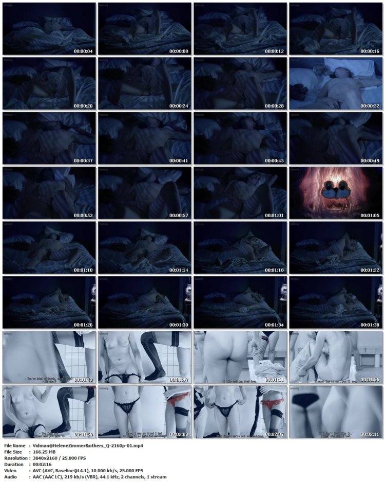 Helene Zimmer removes panties