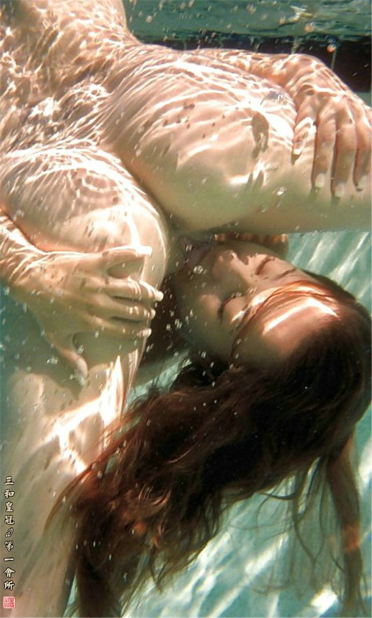 Beautiful girls in lesbian water