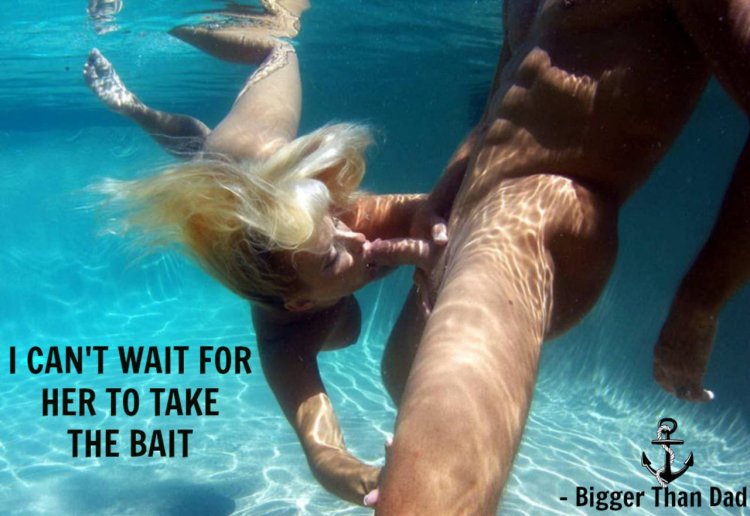 Naked girls underwater