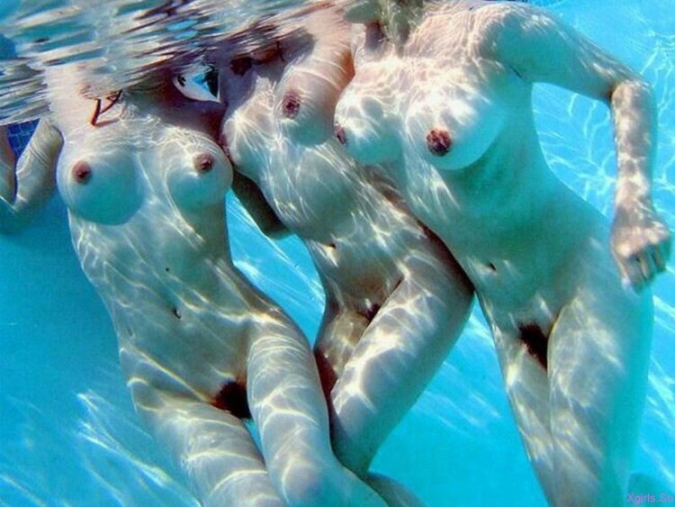 Beautiful naked swimmers