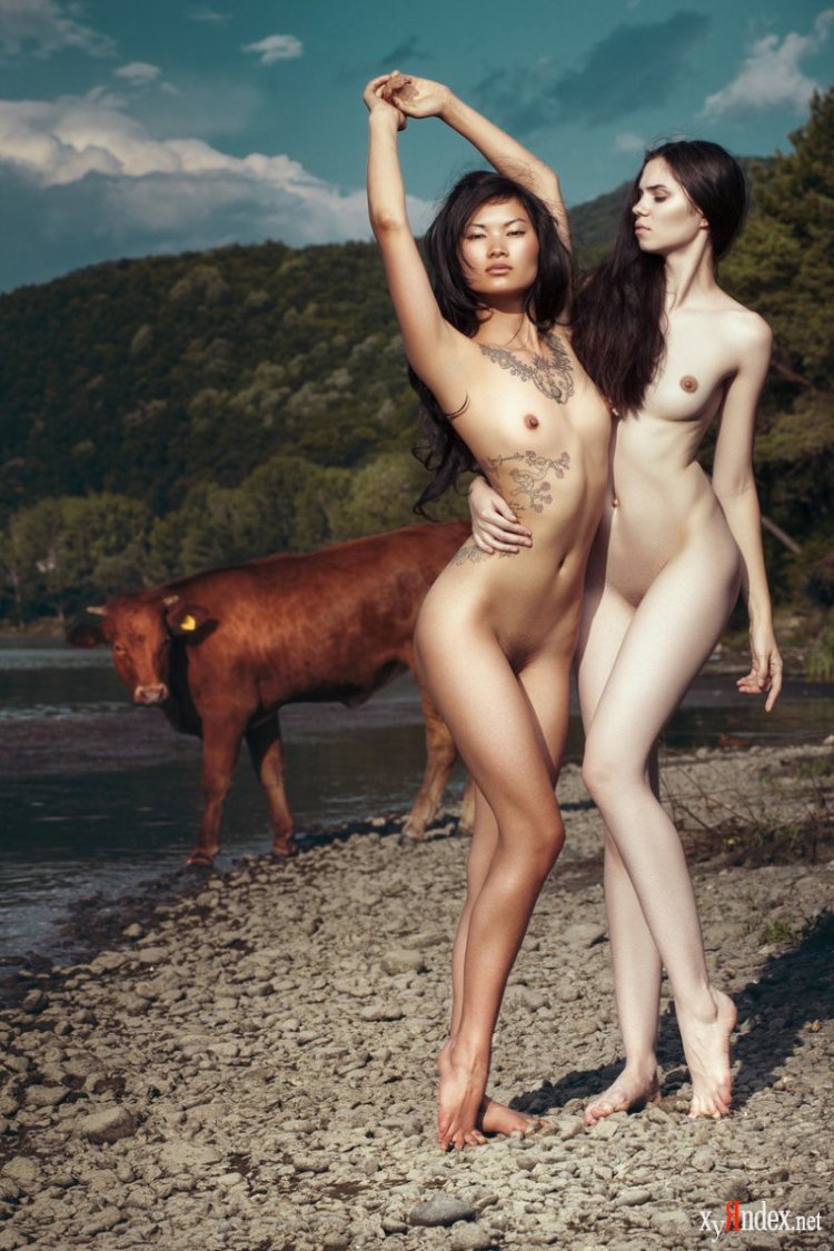 Beautiful naked Mongolians