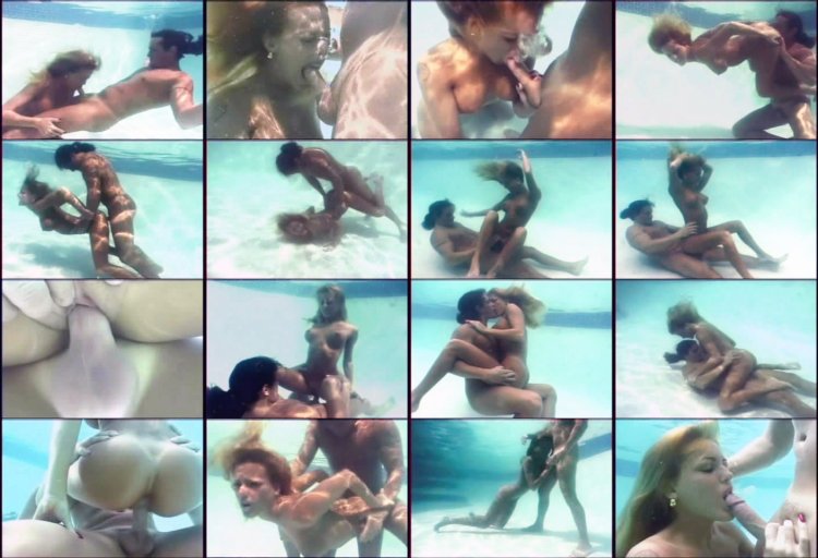 Porn actresses under water