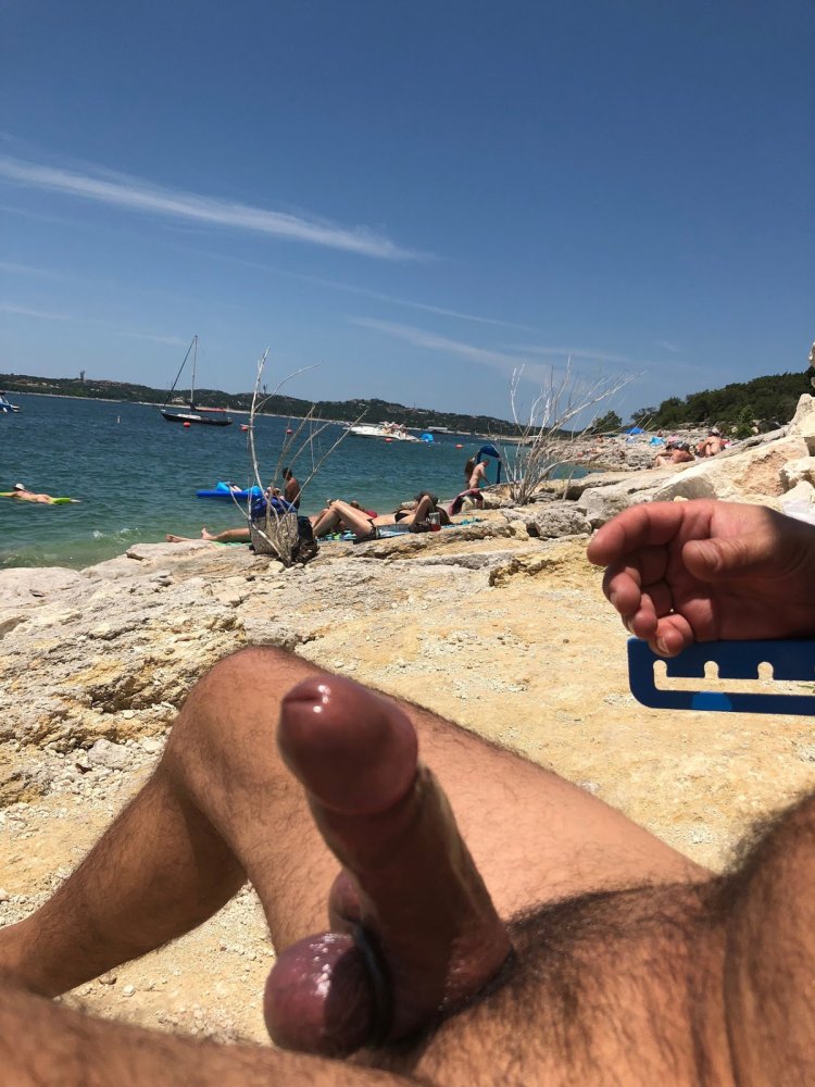 Random erection on the beach photo