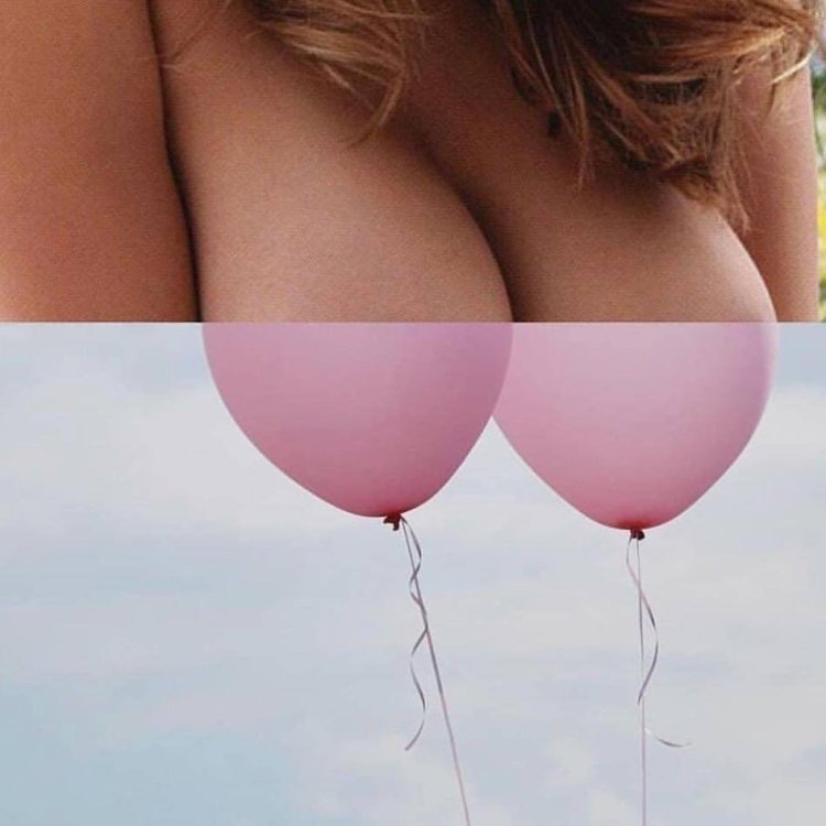 Tits Fly on Helium Balloons with Thread Adult Nu