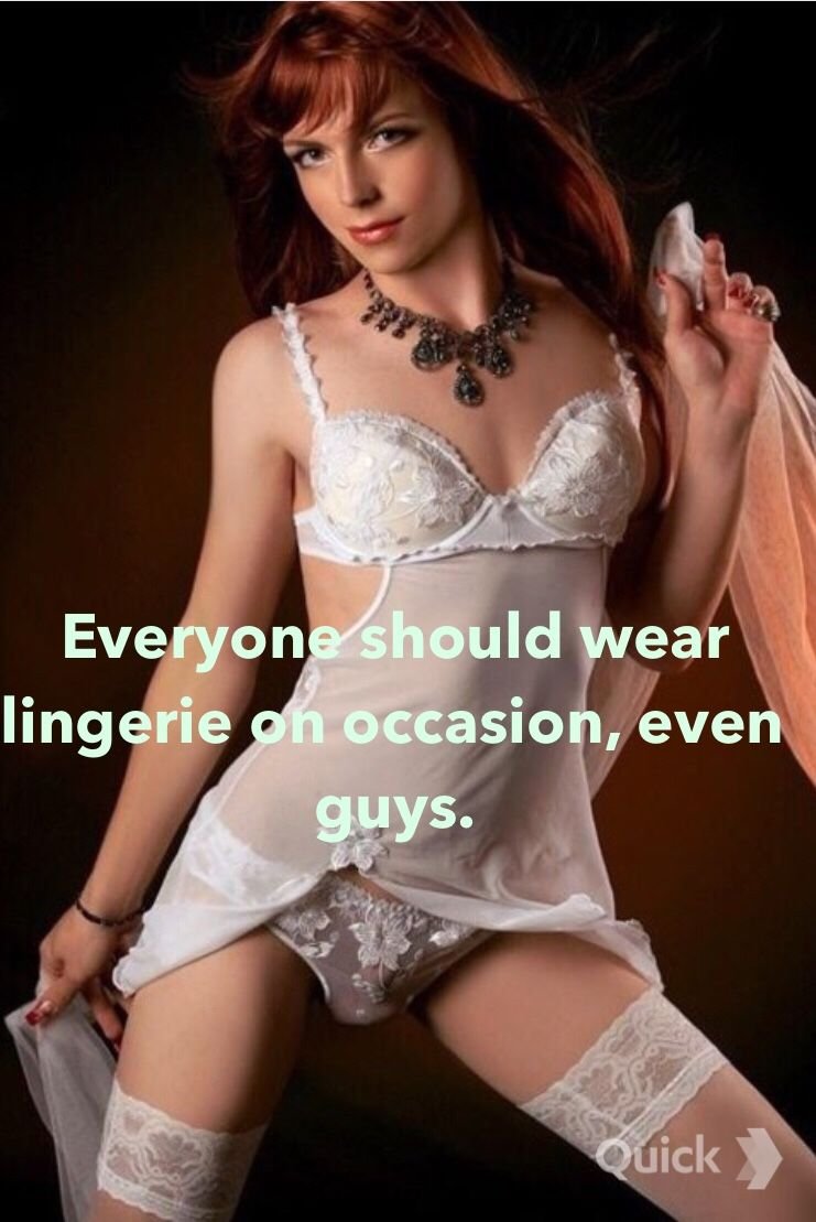 Transvestites in women's linen