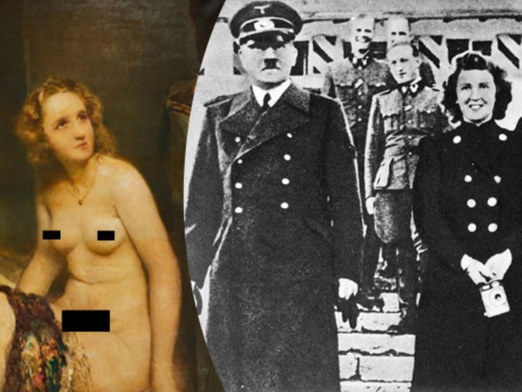 Naked women in the form of SS