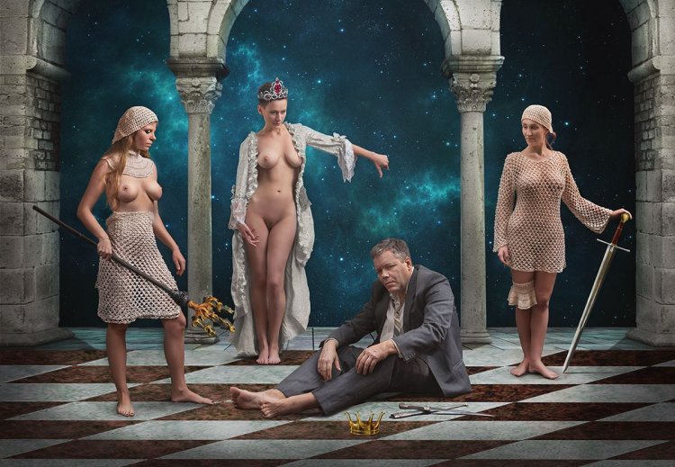 Aesthetic collage nude