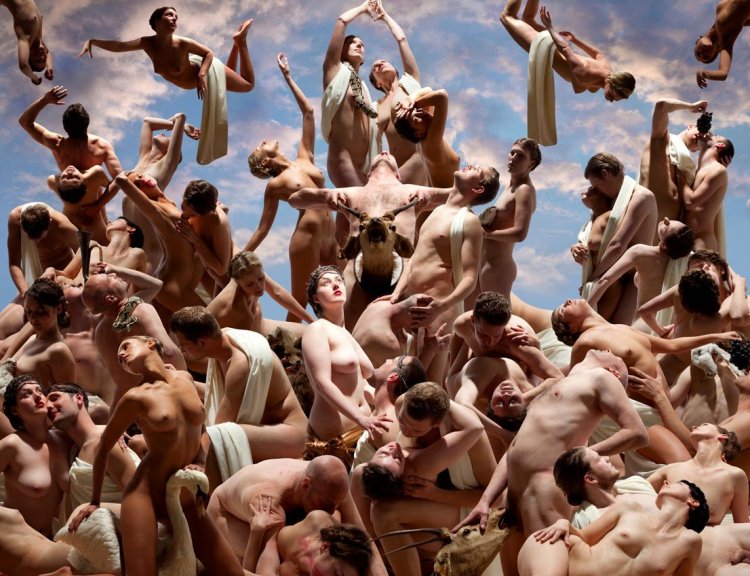 A large number of naked