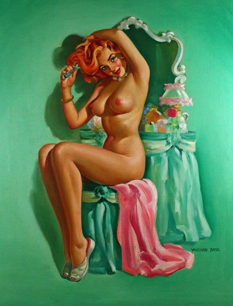 Nude paintings in the style of PIN-up
