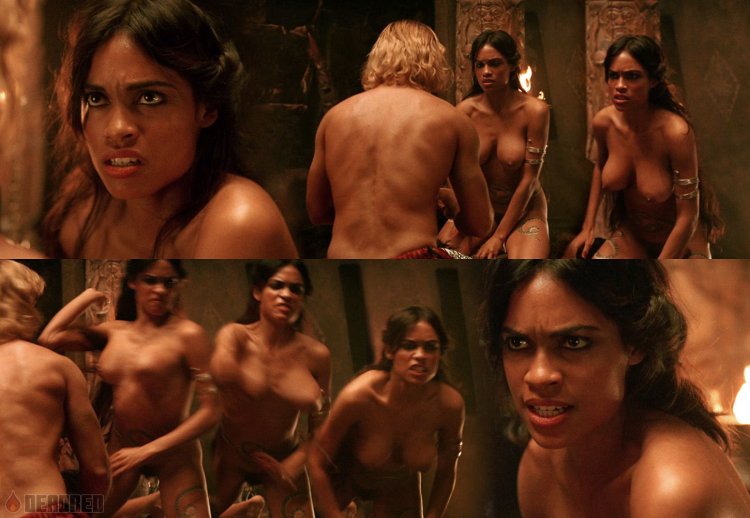 Rosario Dawson in the film Alexander Naked