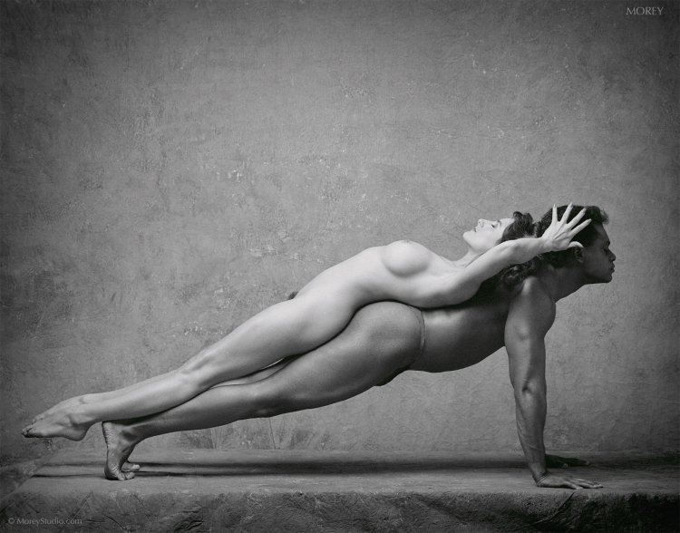 Naked women in a male style