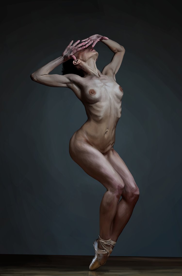Woman naked side reference