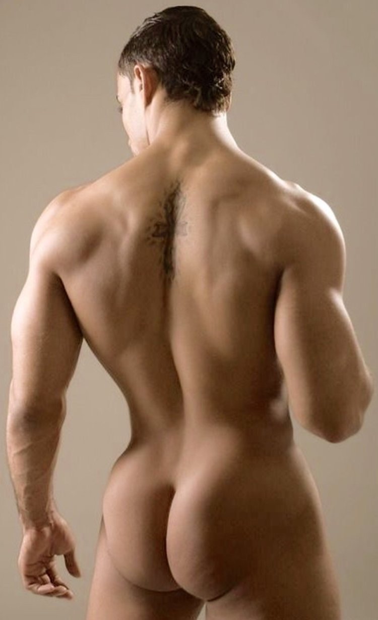 Inflated butt of men