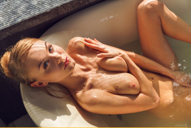 Small delicate breasts