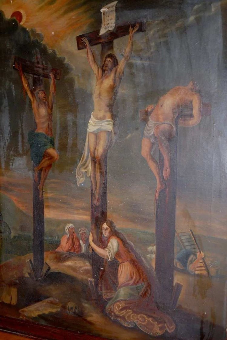 Crucifixion in Rome of Naked People