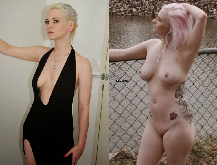 Naked and dressed lesbians