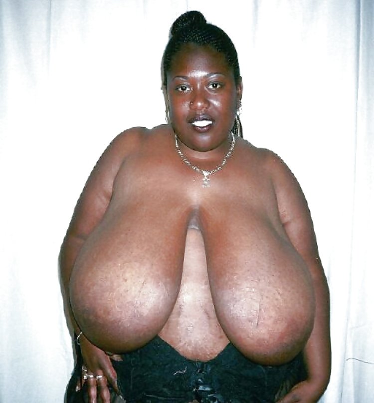 Saggy ugly African boobs