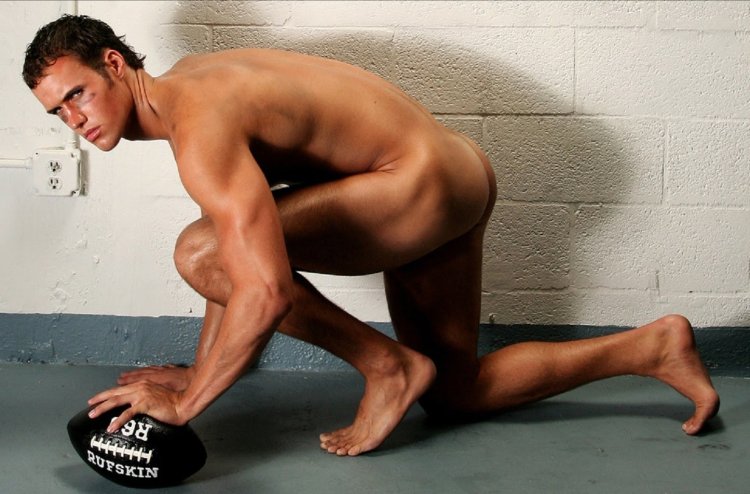 Naked athletes of men