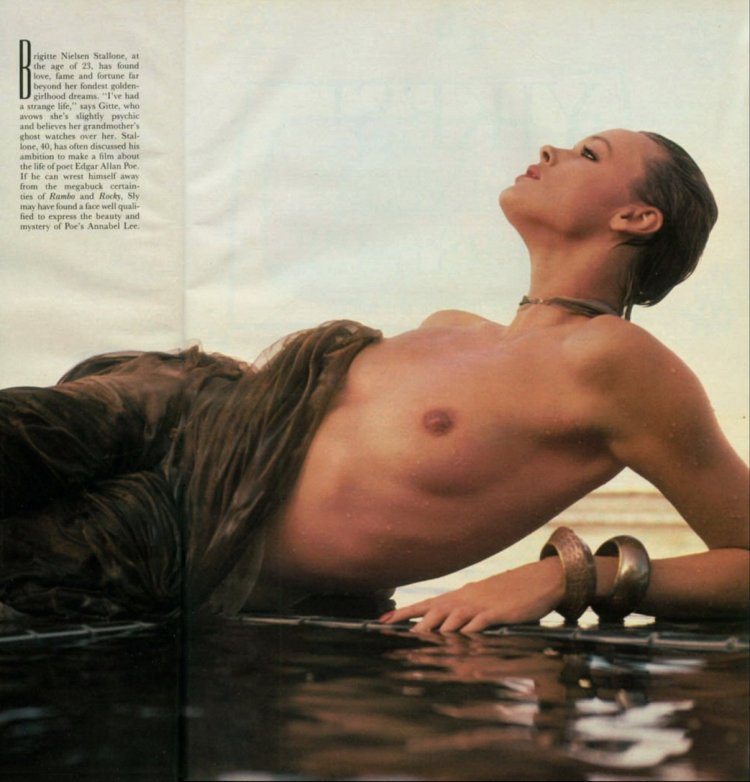 Brigitta Nielsen in his youth