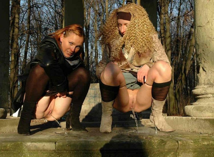 Beautiful female pissing