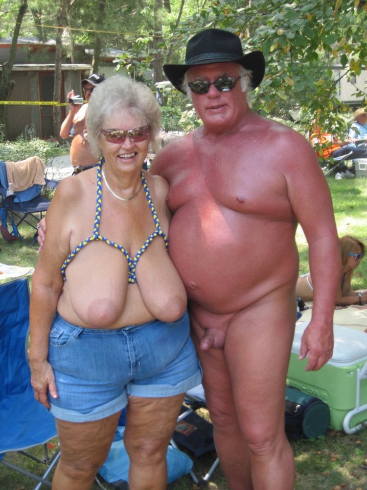 Old women with huge breasts