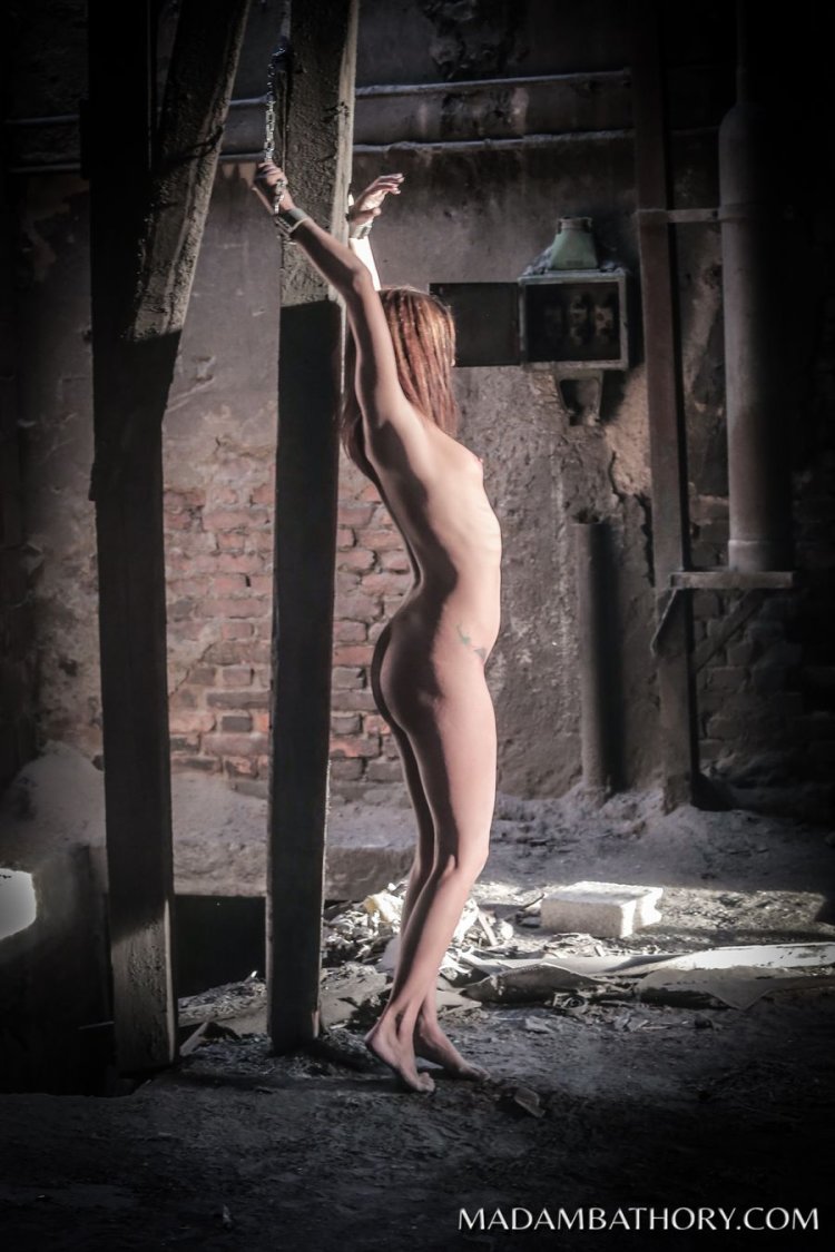 Beautiful girls in shackles