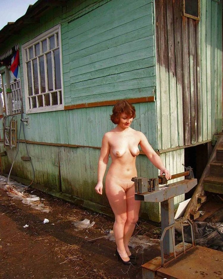Naked Russian women in the village