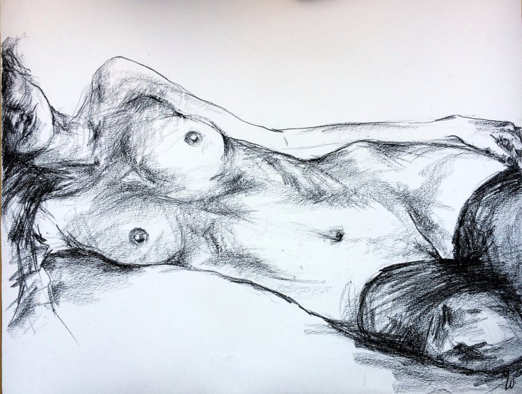 Naked figure drawing marker