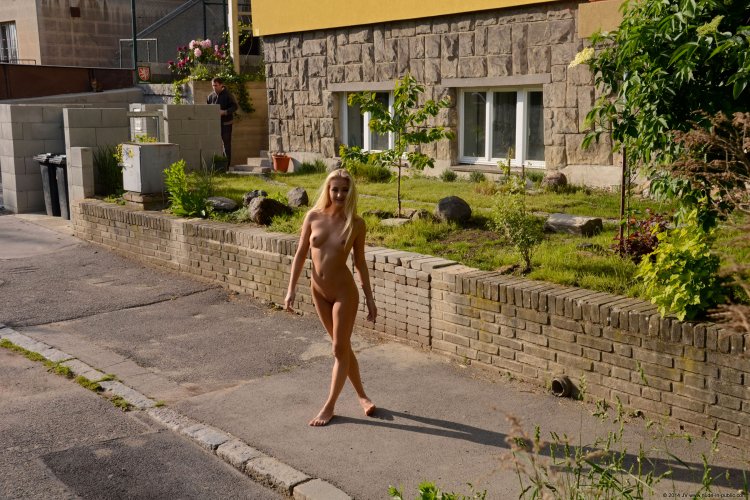 Naked on the streets of Barcelona
